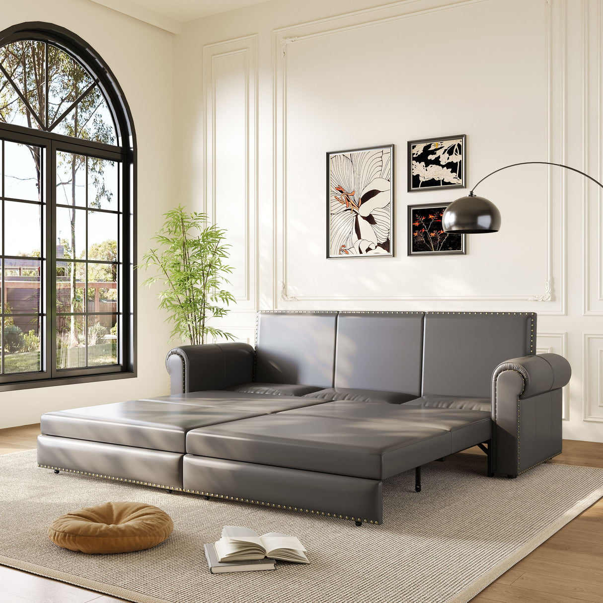 Chesterfield Sofa & Pull Out Bed
