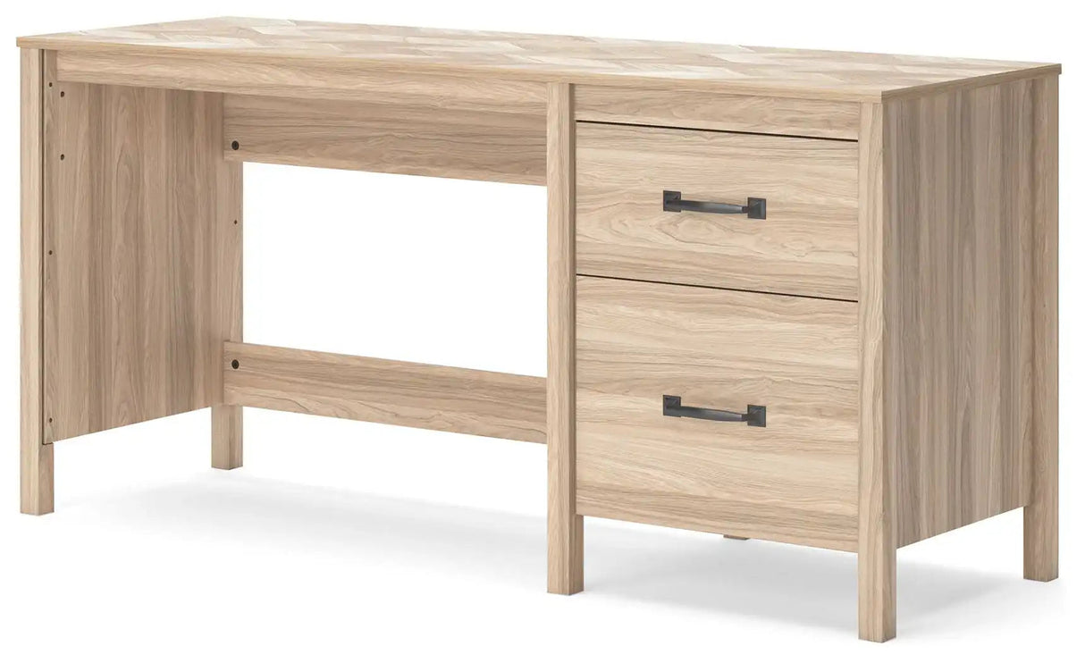 Battelle - Home Office Desk - Tan - Best Buy Furniture
