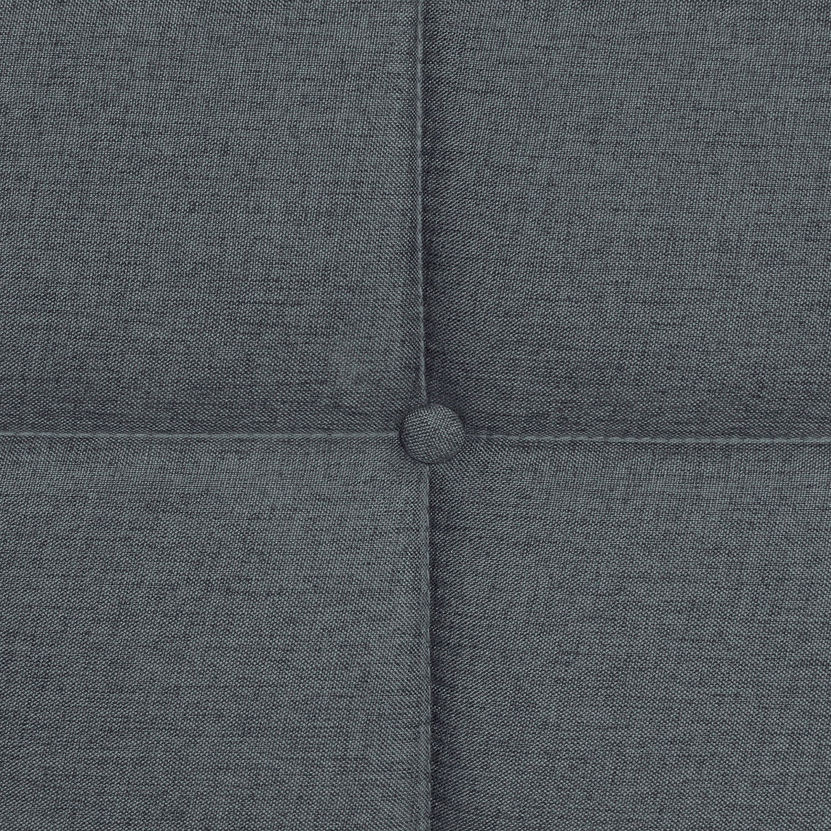 Queen Size Upholstered Platform Bed Frame With Button Tufted Linen Fabric Headboard - Dark Gray