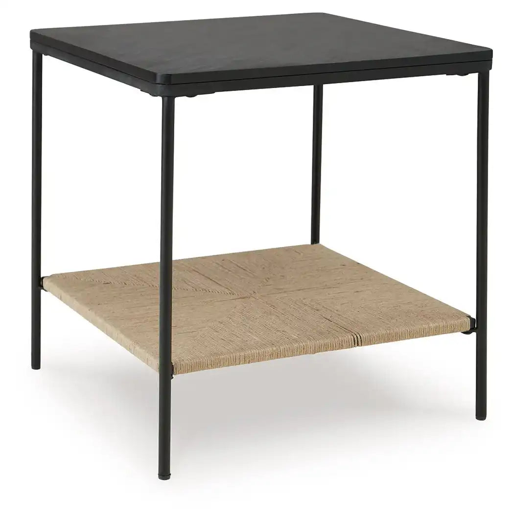 Minrich - Accent Table - Black / Natural - Best Buy Furniture
