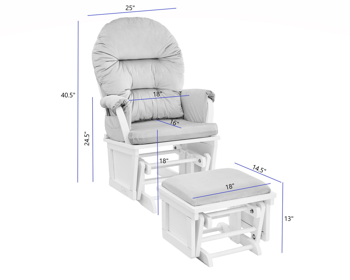 Mason - Comfortable Glider And Ottoman