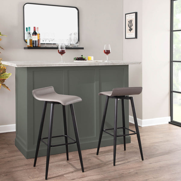 Ale - Contemporary Fixed Height Bar Stool (Set of 2)