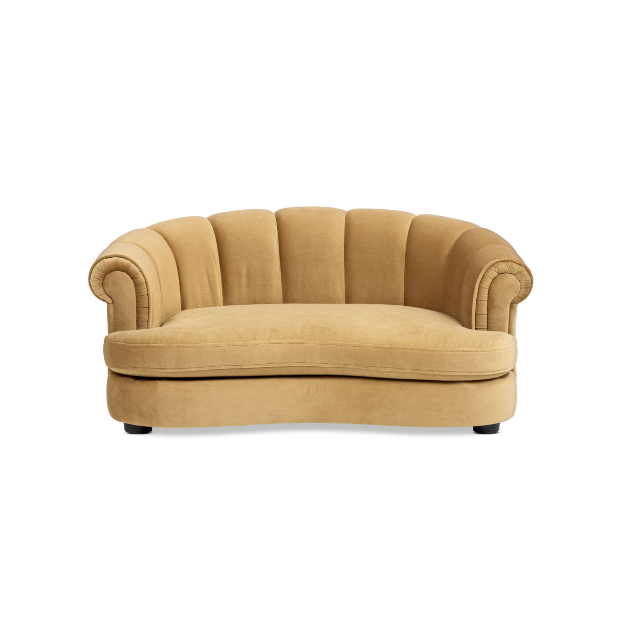 Halle 35.5" Rolled Arm Channel-Tufted Dog Sofa Bed