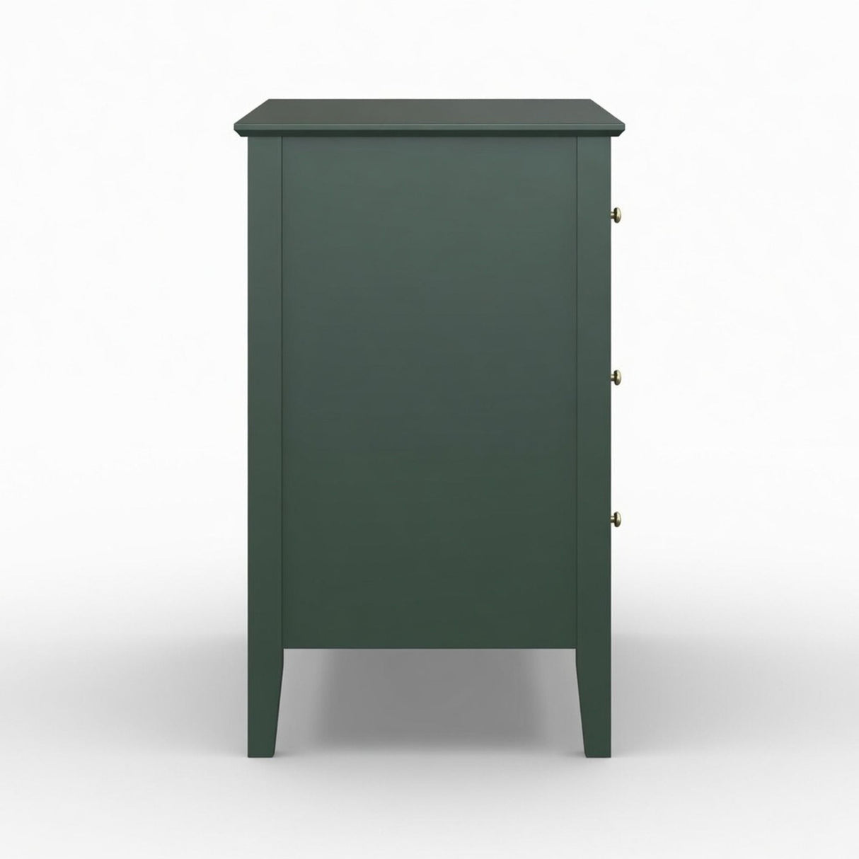 Fluted 3 Drawer Nightstand With Soft Close Slides