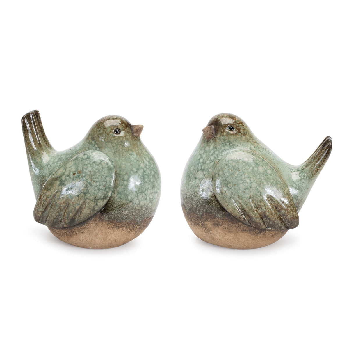 Ceramic-bird-figurines-with-unglazed-accents-(set-of-4)-Figurines
