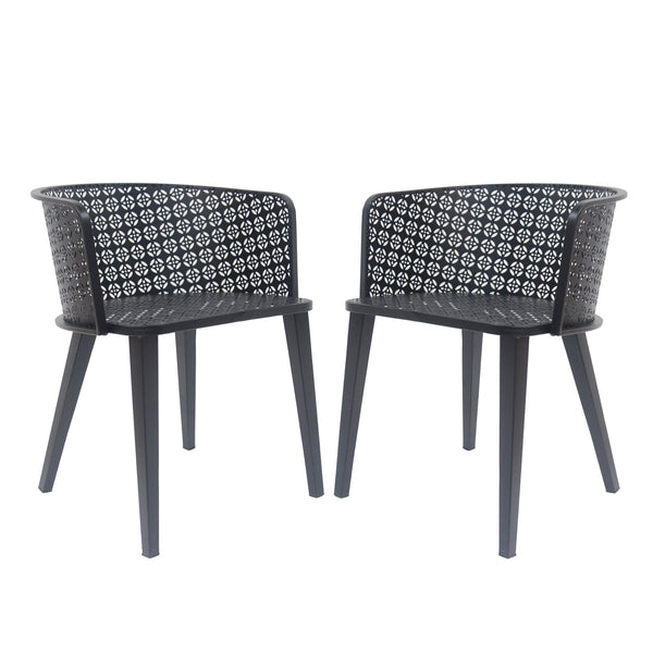 Milan Outdoor Dining Chair Set of 2