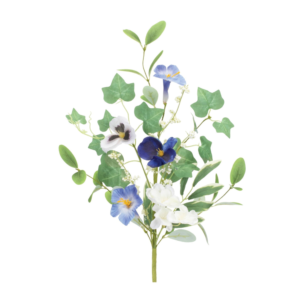 Mixed-petunia-pansy-spray-(set-of-6)-Artificial-Flowering-Plants