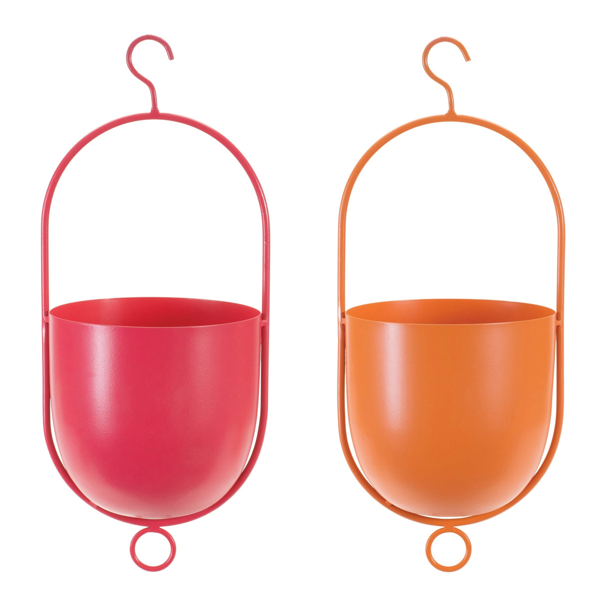 Iron-metal-hanging-garden-planter-(set-of-2)-Pots-&-Planters