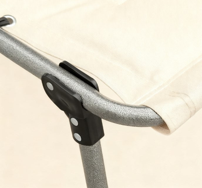 Outdoor Reclining Camping Tanning Chair with Headrest
