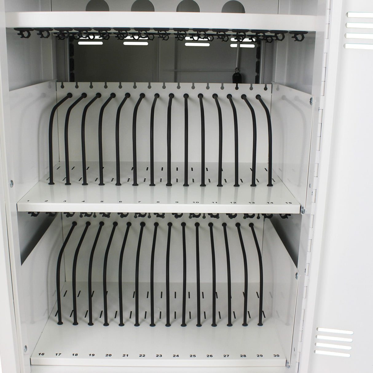 Mobile Charging Cart And Cabinet For Tablets Laptops 30 Device With Combination Lock