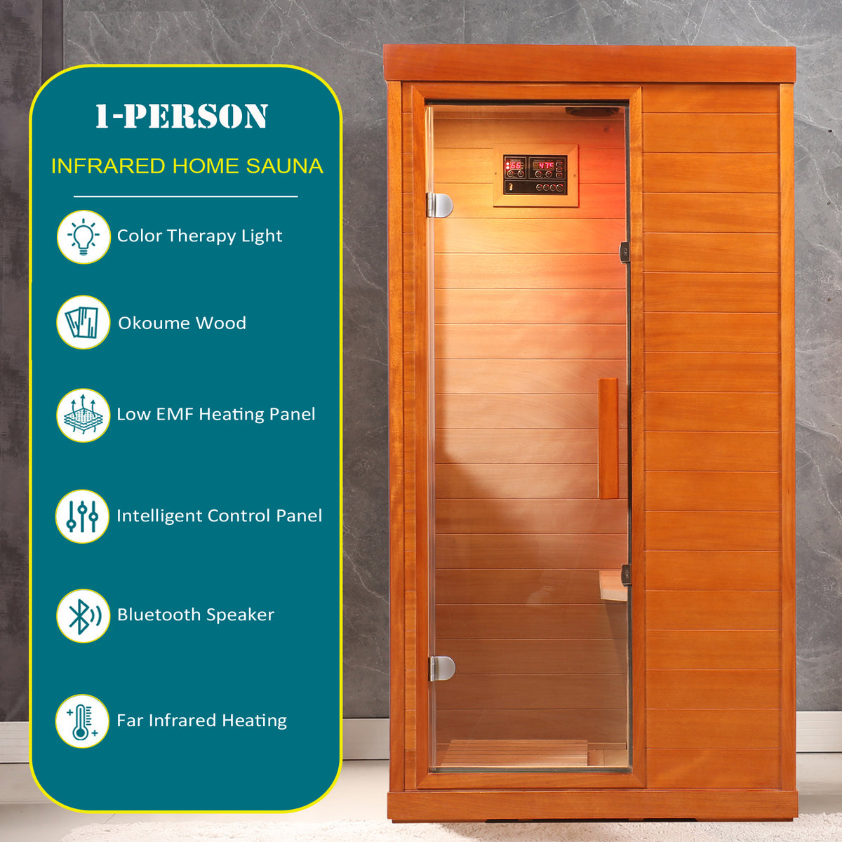 Infrared Indoor Dry Sauna Room