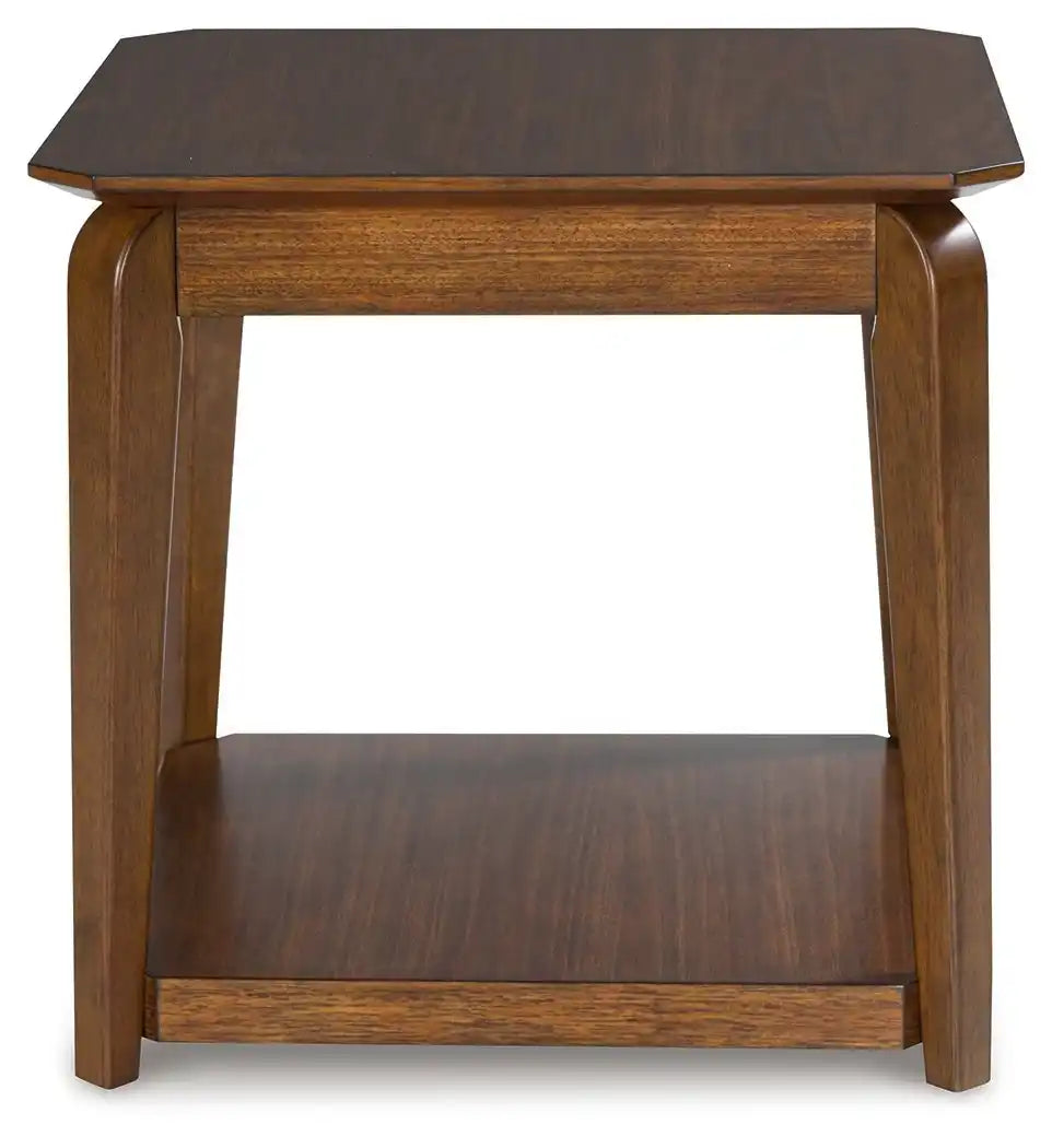 Trenmour - Square End Table - Medium Brown - Best Buy Furniture