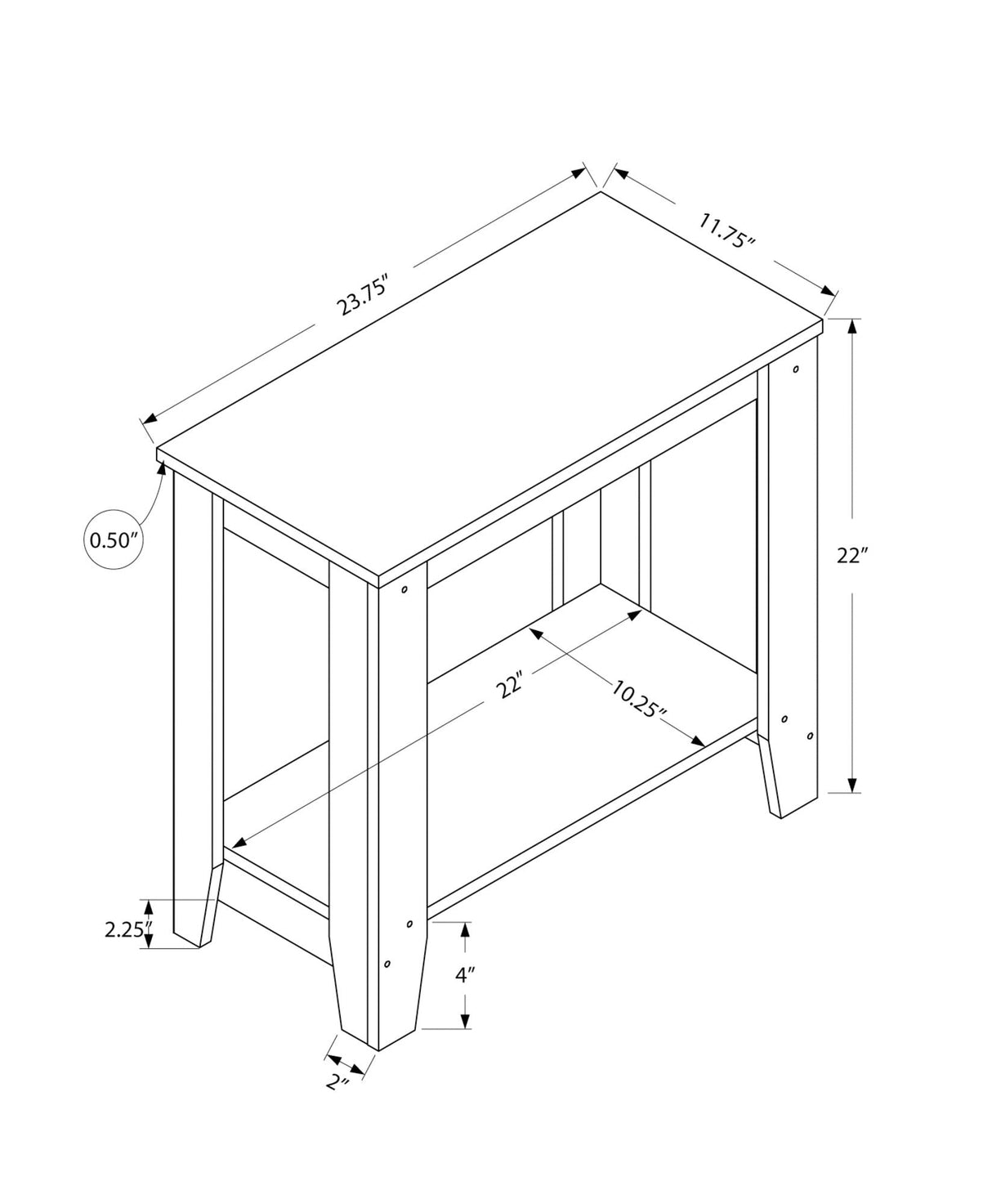 Accent Table, Side Transitional, Elegant Design - Best Buy Furniture