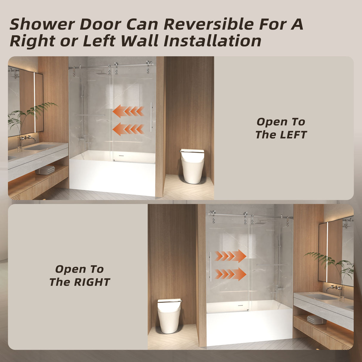 Frameless Sliding Bathtub Door With Frame