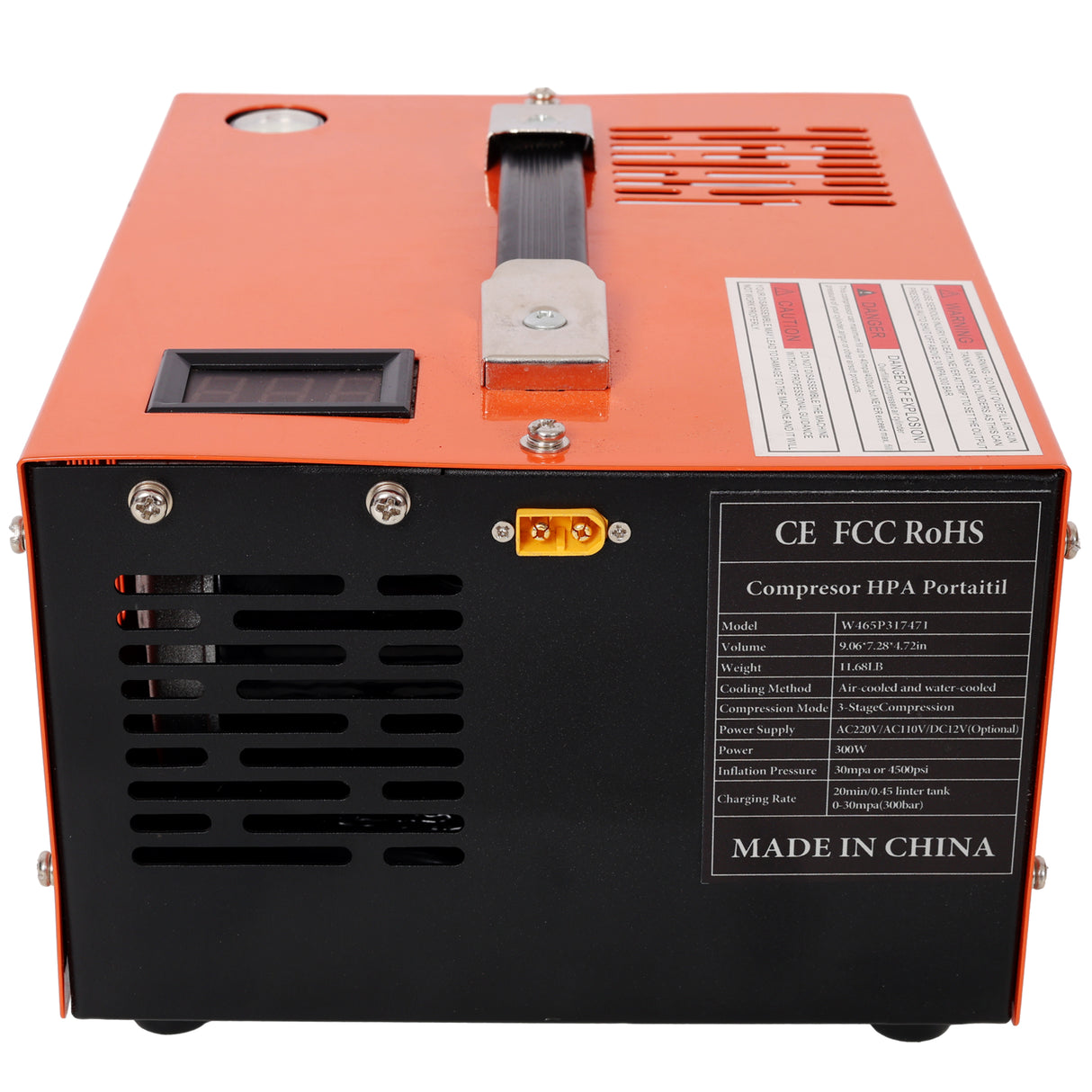 PCP Air Compressor 12V DC, 4500 Psi Portable High Pressure Pump