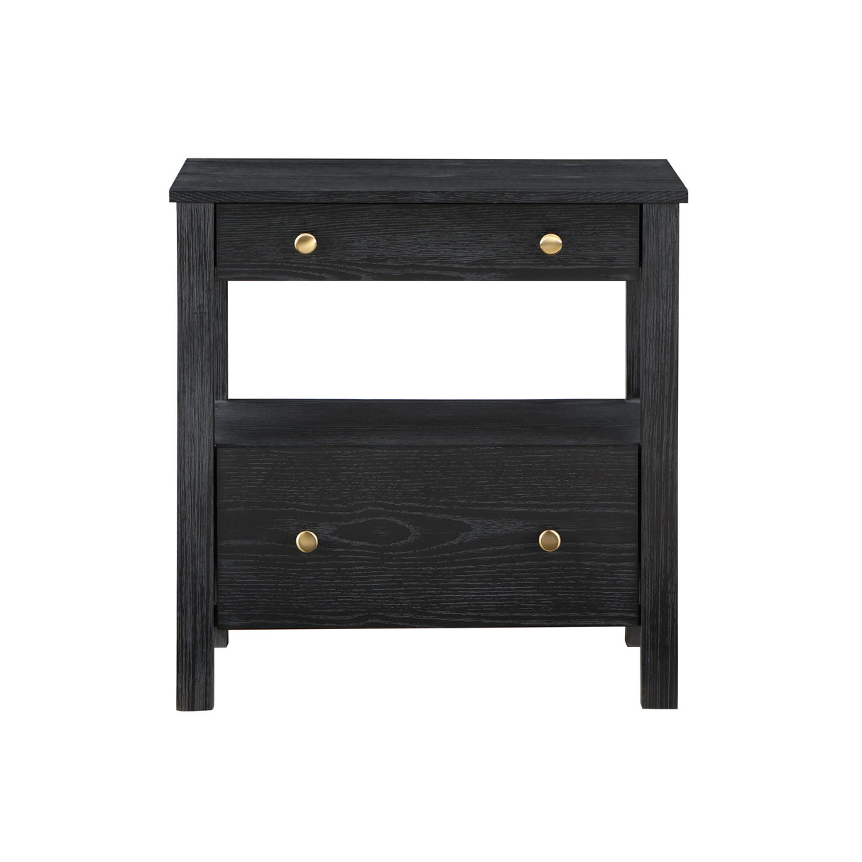 Danielle - 2 Drawer Nightstand - Black