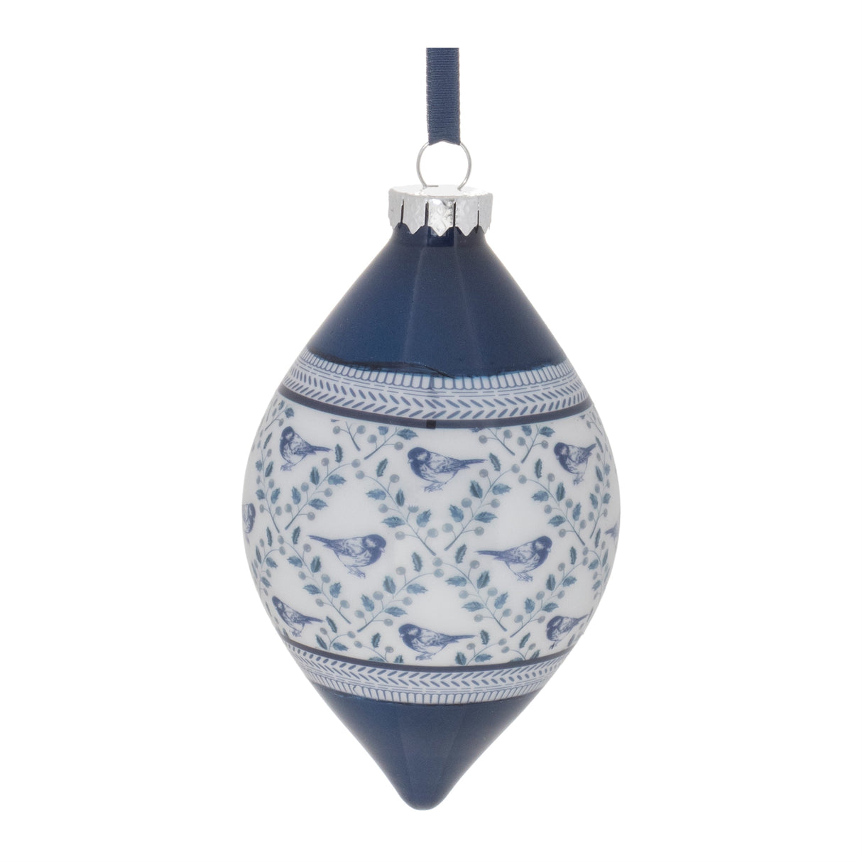Ornate Bird Print Ornament (Set of 6)