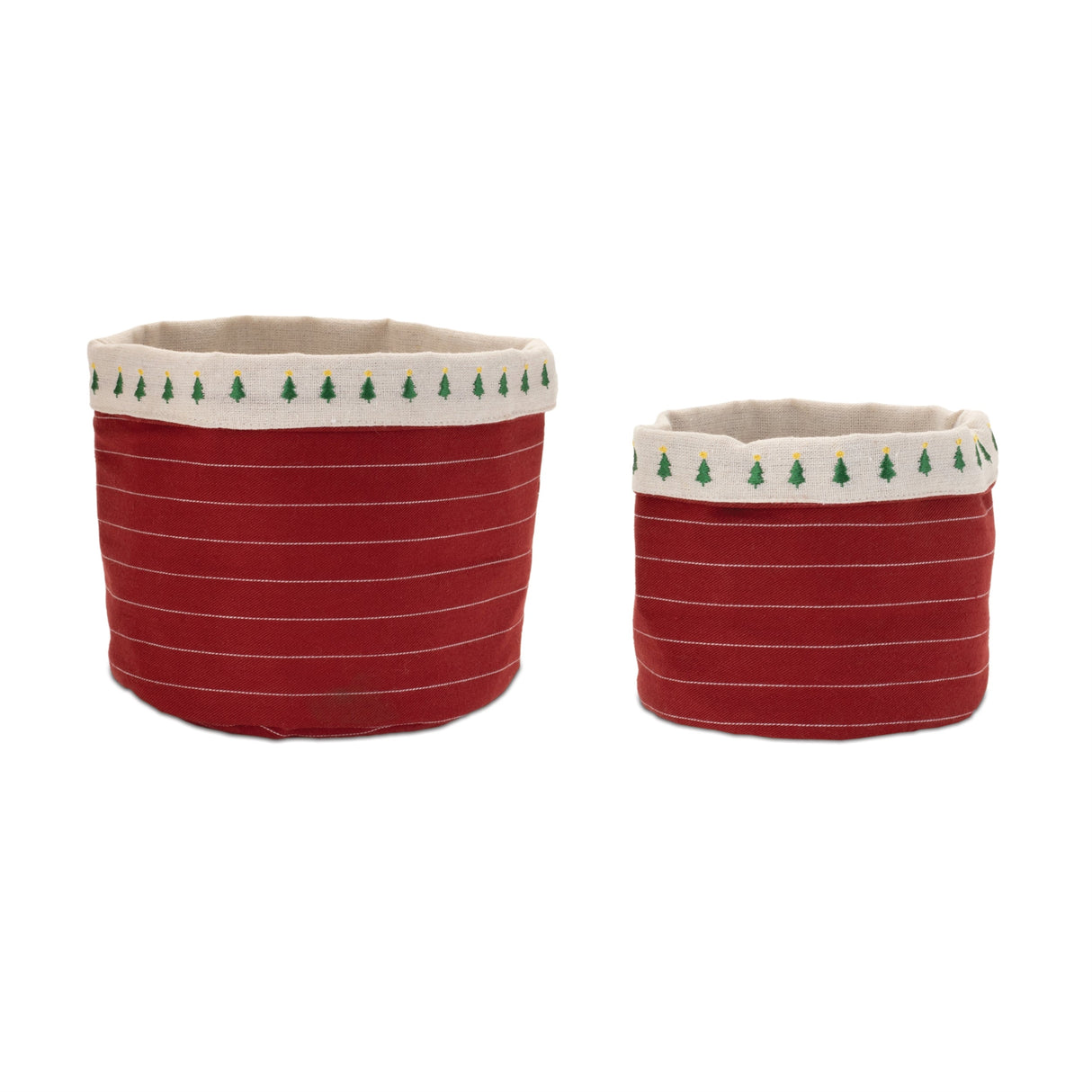 Fabric-Pine-Tree-Pot-Cover-(Set-of-2)-Christmas-Decor