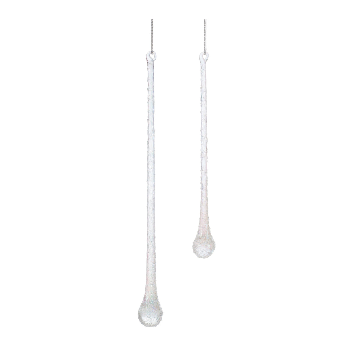 Beaded-iridescent-glass-drop-ornament-(set-of-12)-Christmas-Ornaments
