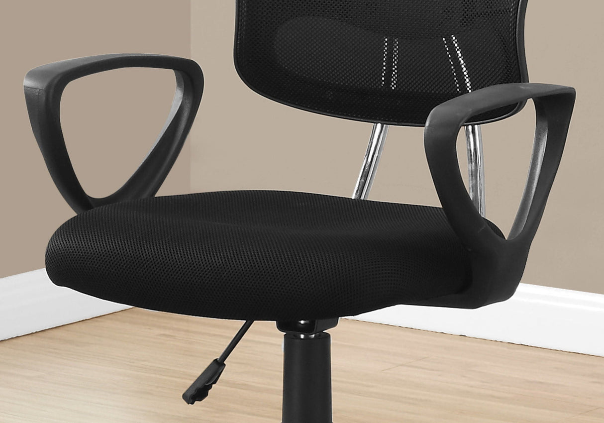 Office Chair, Adjustable Height, Swivel, Ergonomic, Armrests, Mesh, Contemporary / Modern - Black - Best Buy Furniture