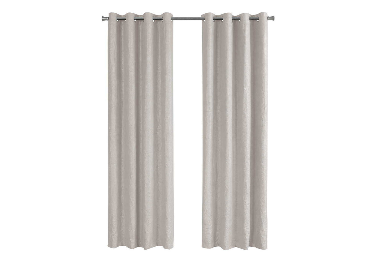 2 Pieces Set, Curtain Panel, Room Darkening, Grommet, Contemporary & Modern - Best Buy Furniture