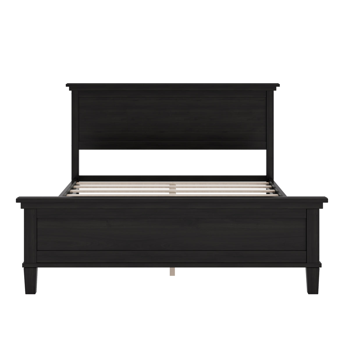 Mid-Century Modern Wood Platform Bed