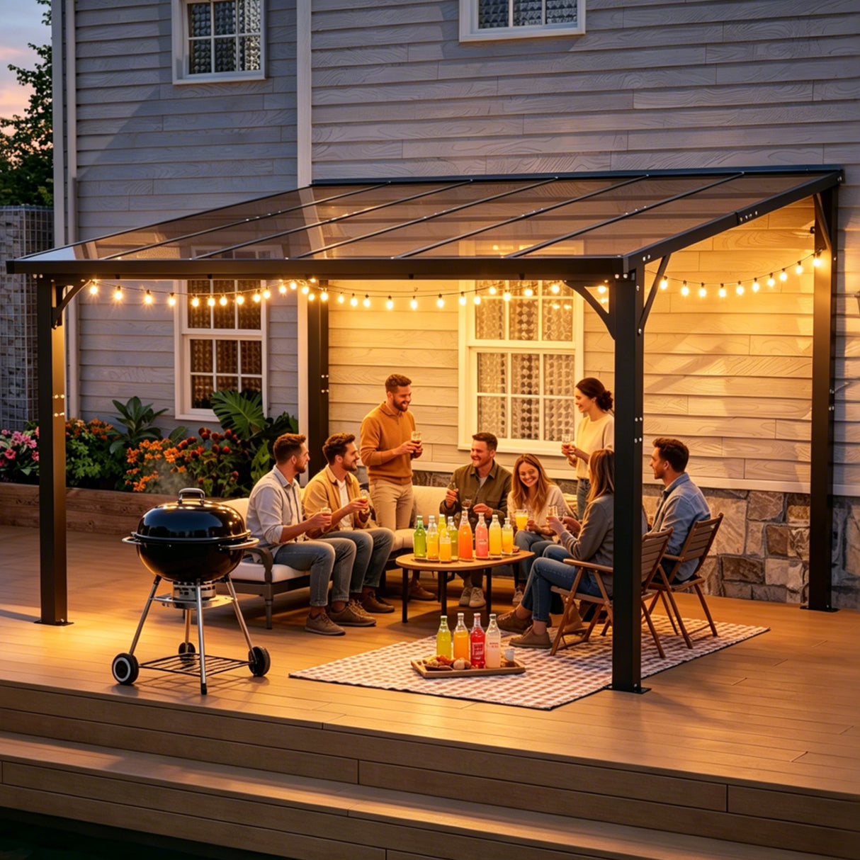 12x10 FT Hardtop Gazebo