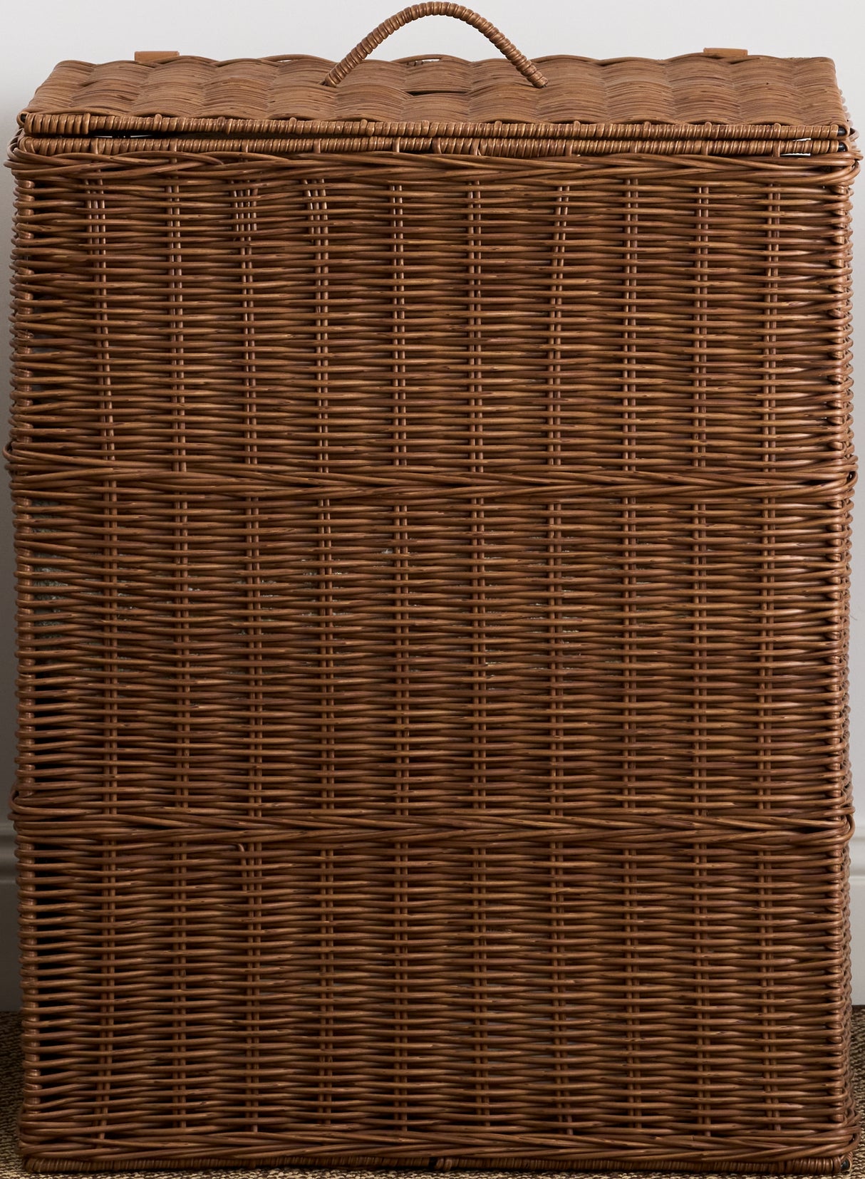 Joseph Rectangular Woven Resin Wicker Laundry Hamper