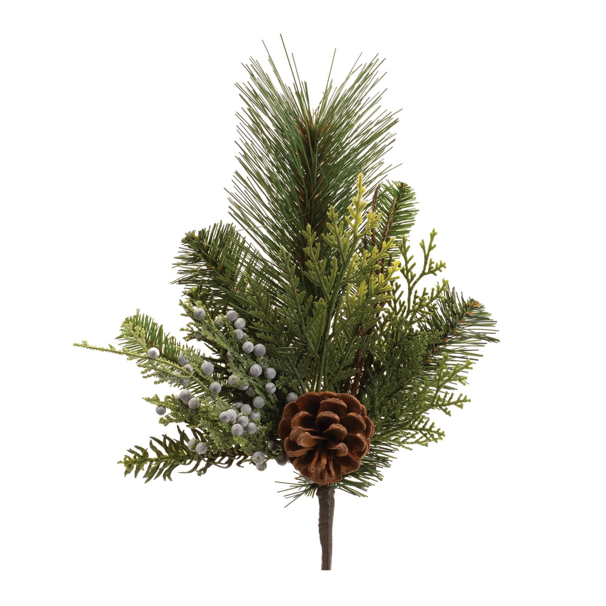 Mixed-pine-juniper-spray-(set-of-12)-Artificial-Flowering-Plants