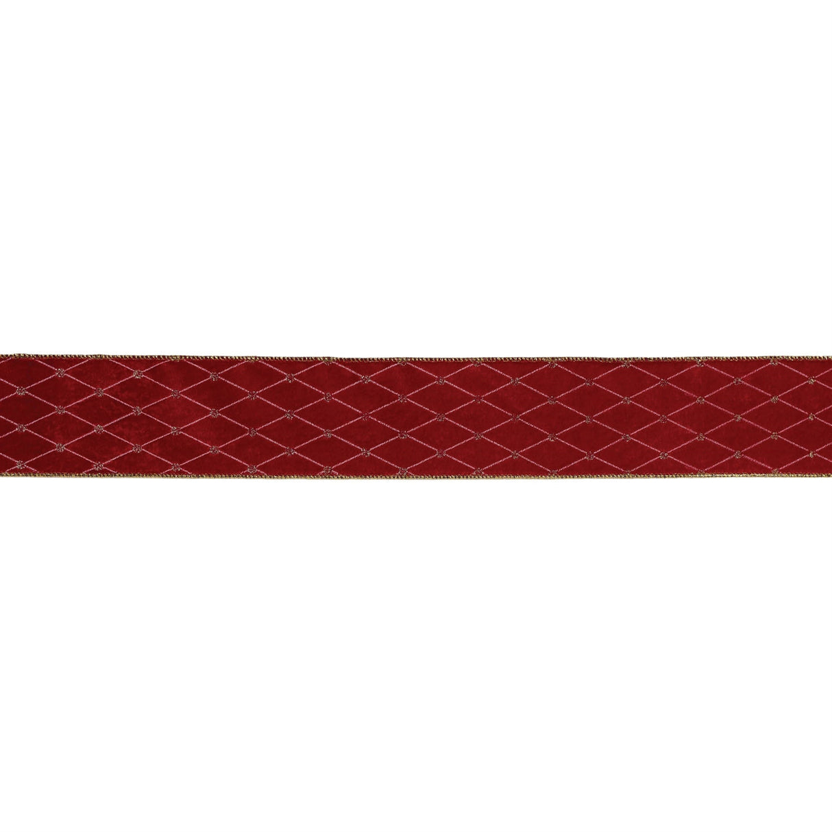 Diamond Pattern Wired Ribbon 2.5" x 5 Yds.