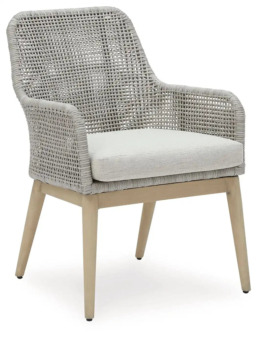 Seton Creek - Arm Chair With Cushion (Set of 2) - Gray - Best Buy Furniture