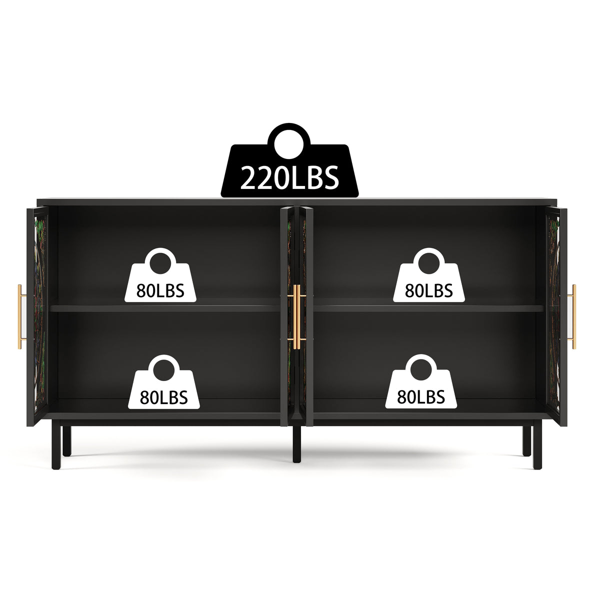 Decorative Cabinet with 4 Doors