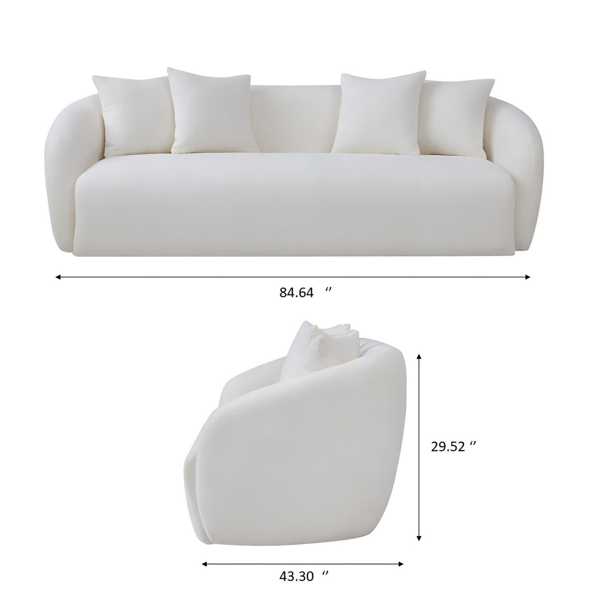 Linden - Sofa - Ivory