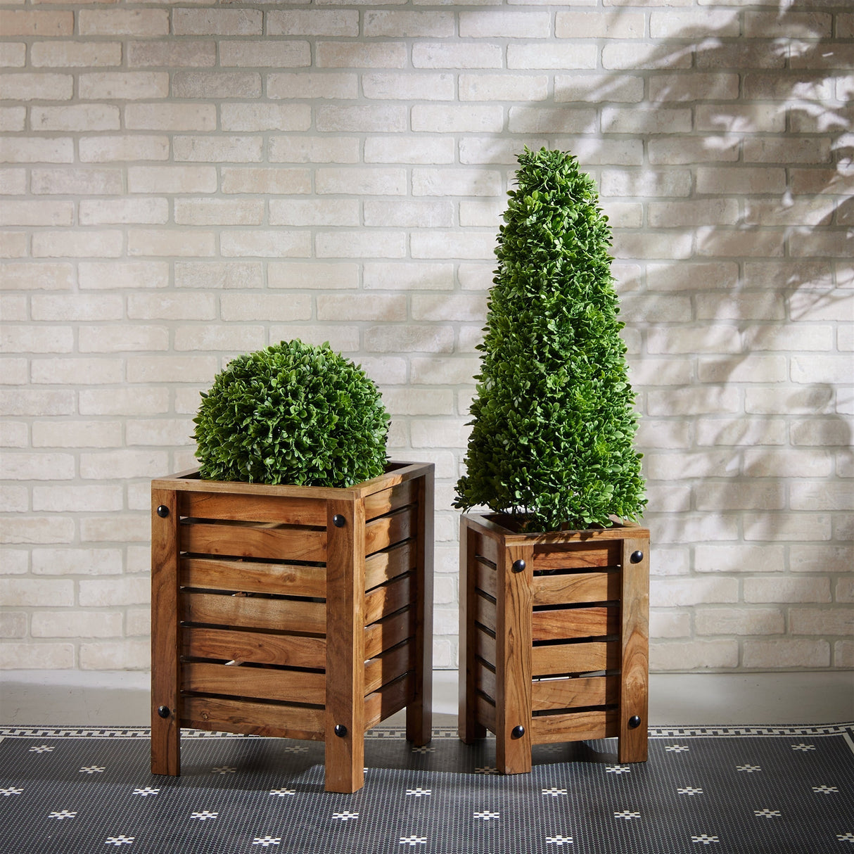 Natural-Mango-Wood-Box-Planter-(Set-of-2)-Pots-&-Planters