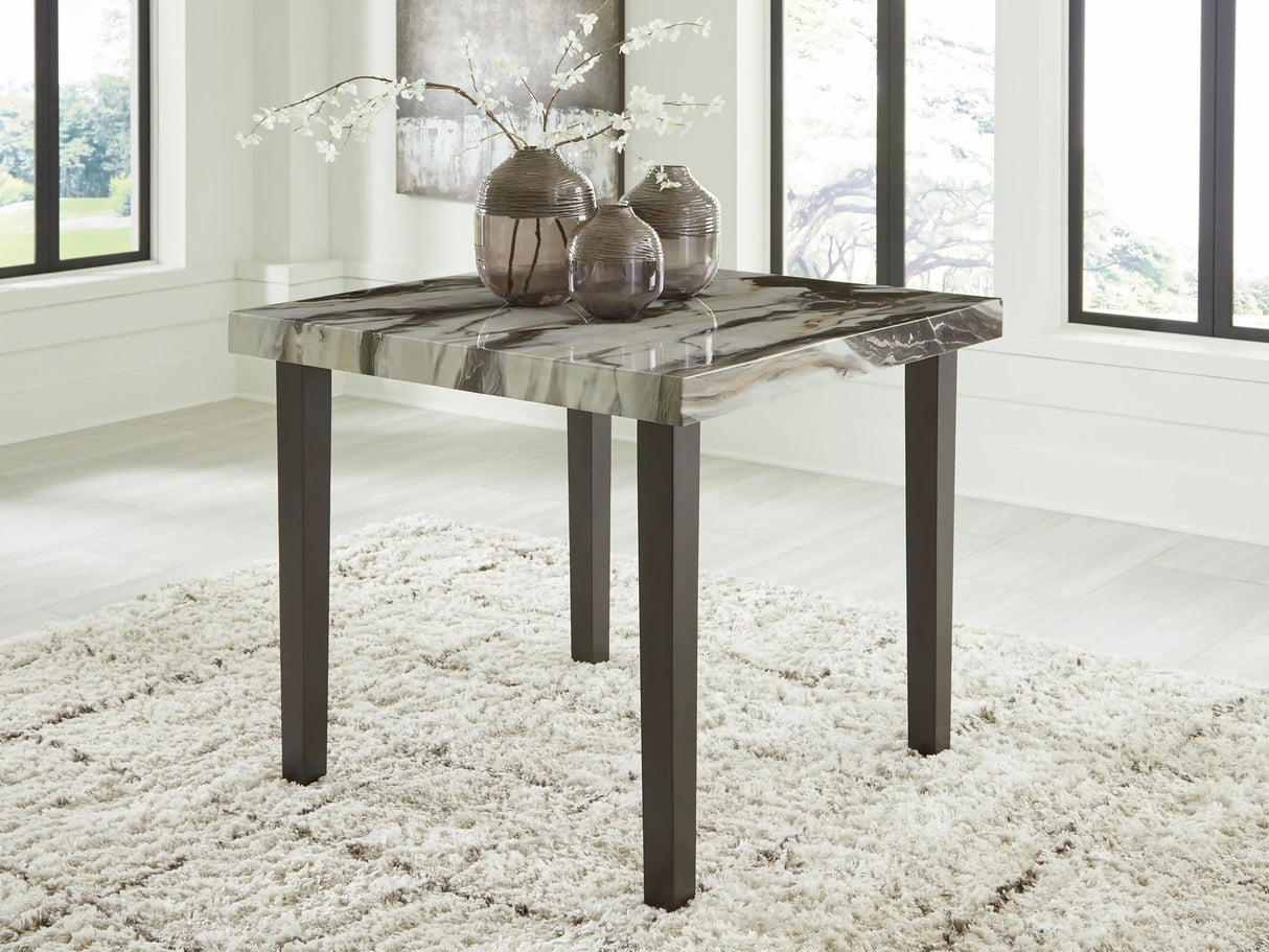 Jeshina - Square Dining Room Counter Table - Dark Brown / Beige - Best Buy Furniture
