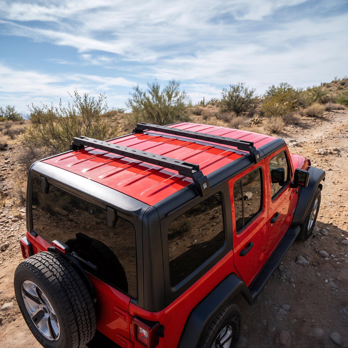 Roof Rack Cross Bars for Jeep Wrangler & Gladiator