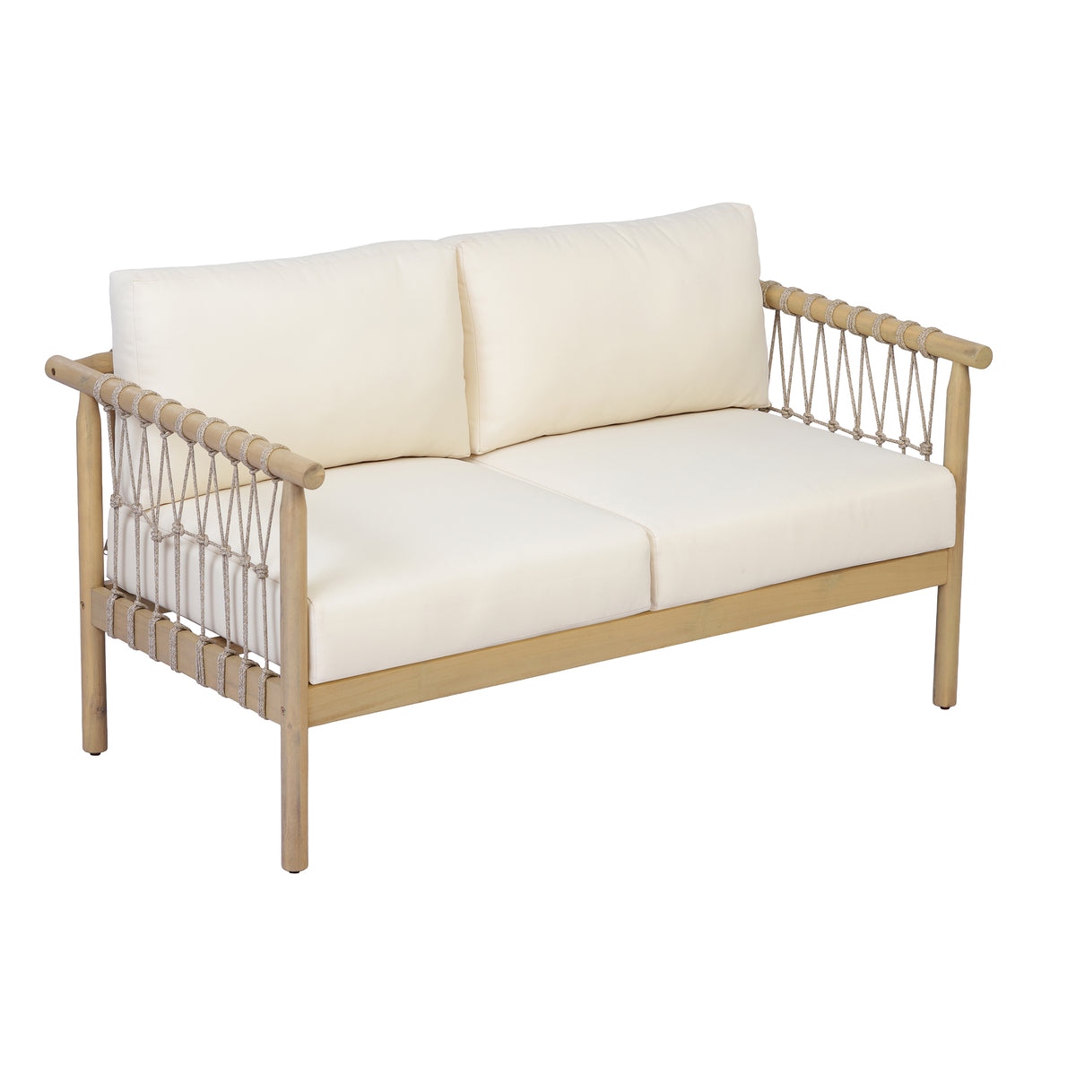 Outdoor Acacia Wood 3-Piece Furniture Set