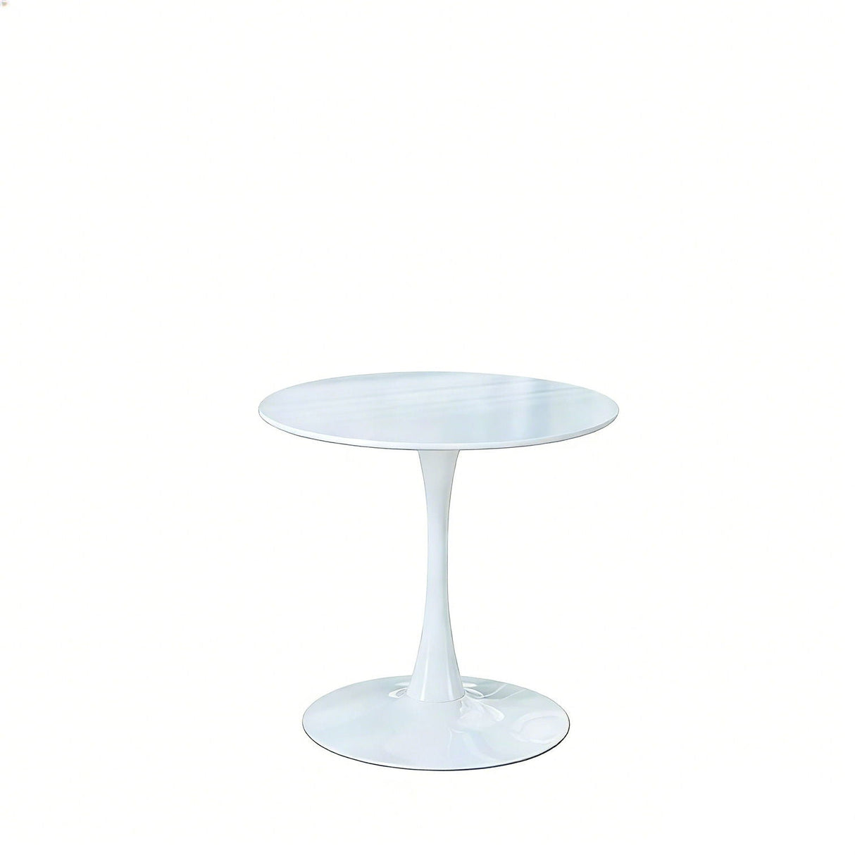 Mid-Century Tulip Table With Round Top and Pedestal Base