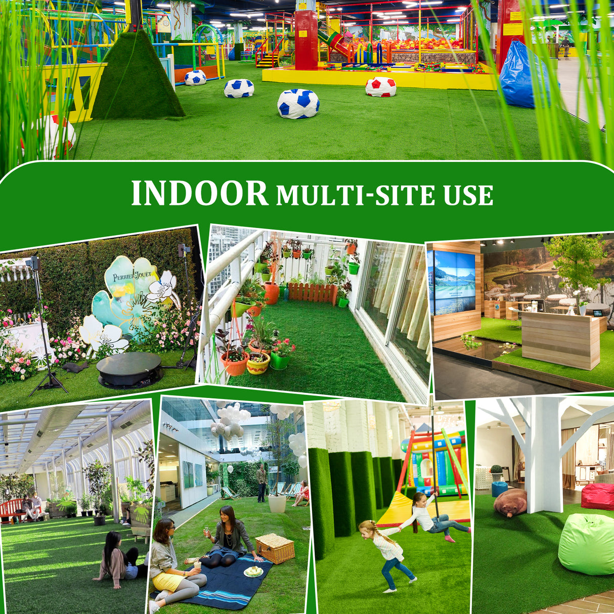3FT X 10FT Outdoor Artificial Grass Runner Rug