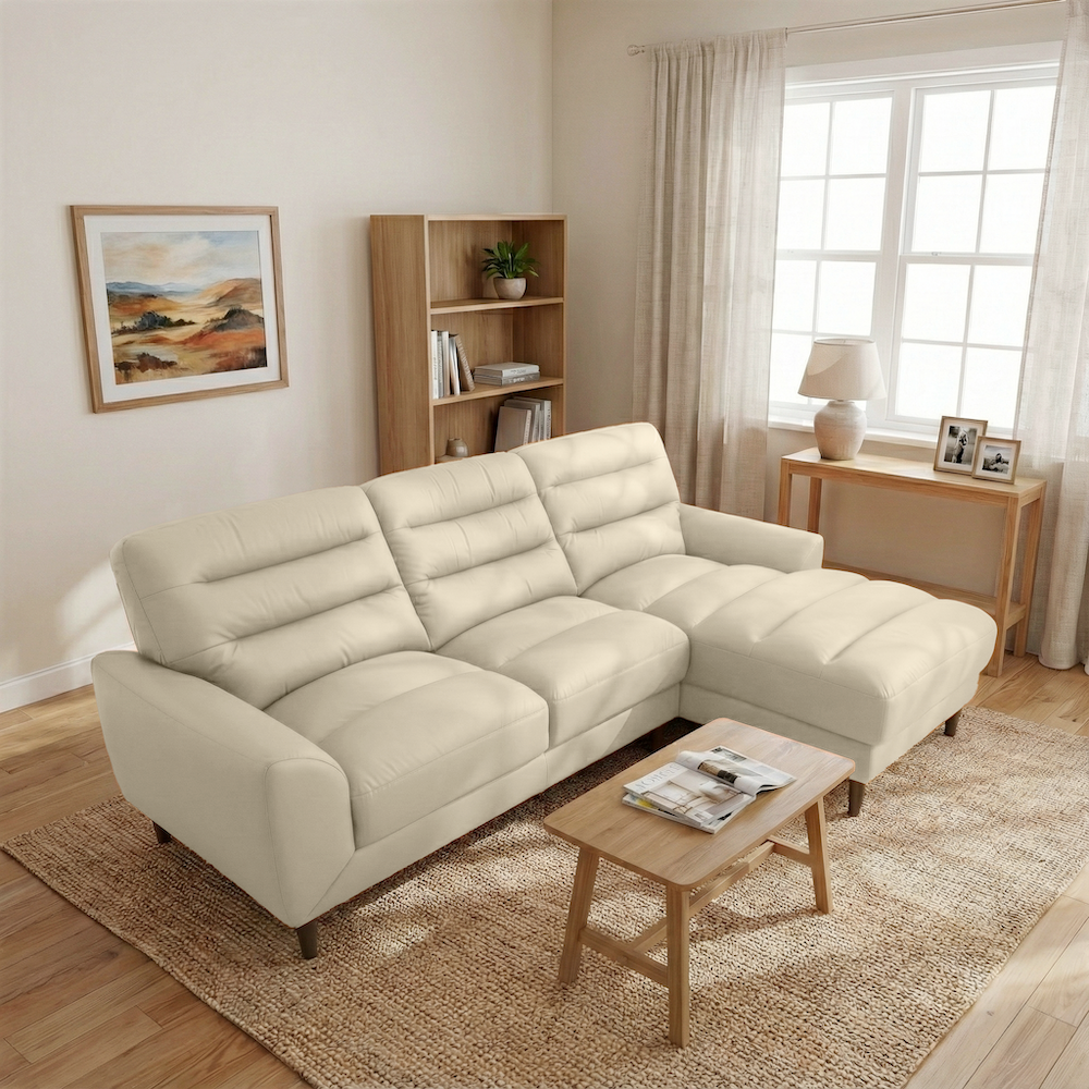 Clarion Genuine Leather Sectional