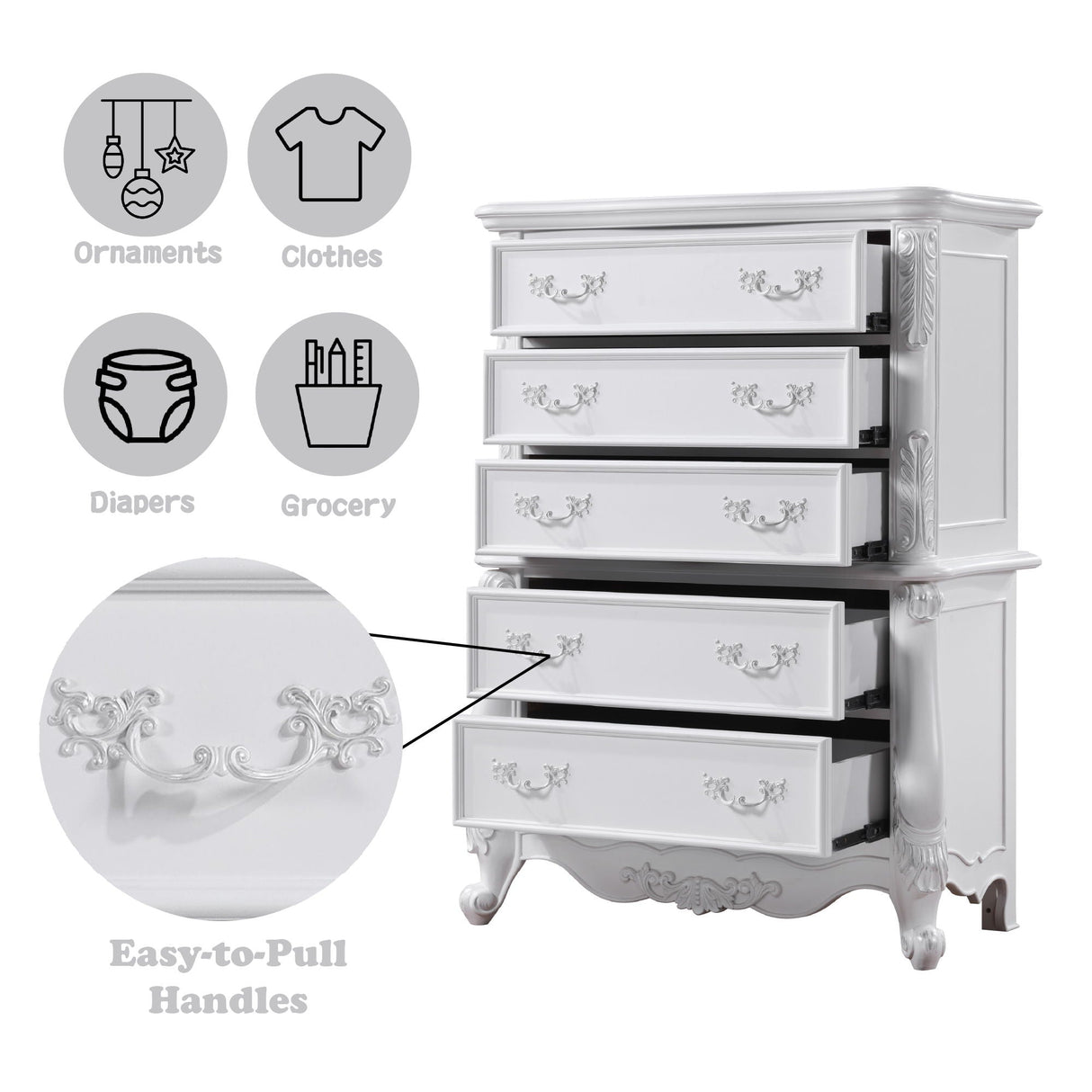 Latisha - Chest - White - Best Buy Furniture