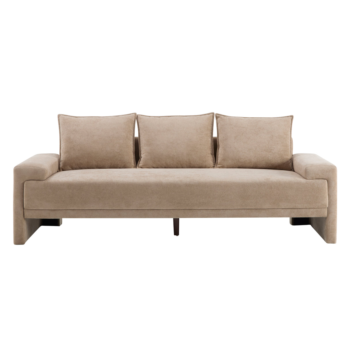 Algora 84.5 in. 3 Seater Modern Upholstered Velvet Sofa