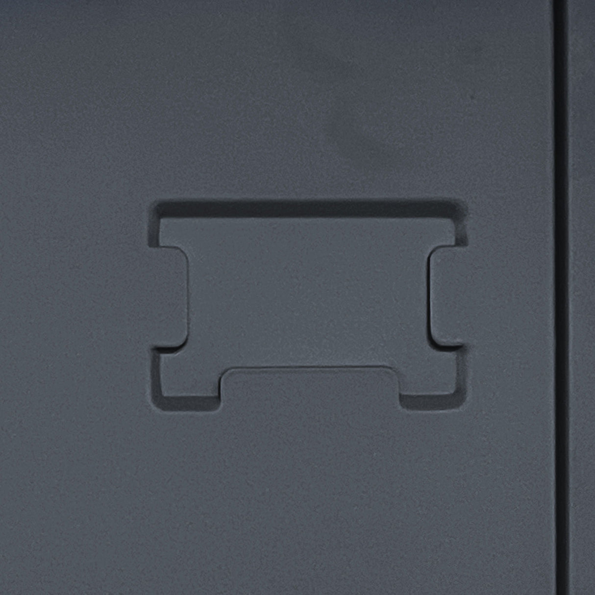 6 Door Lockers With Lock For Secure Storage - Black