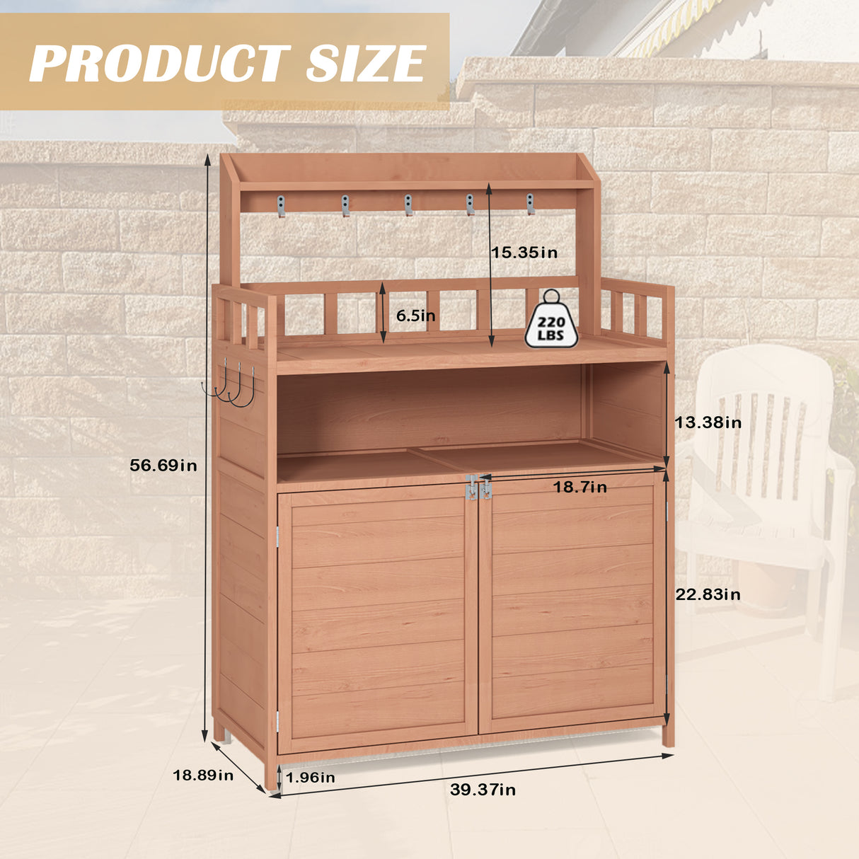 Potting Bench Outdoor Gardening Table