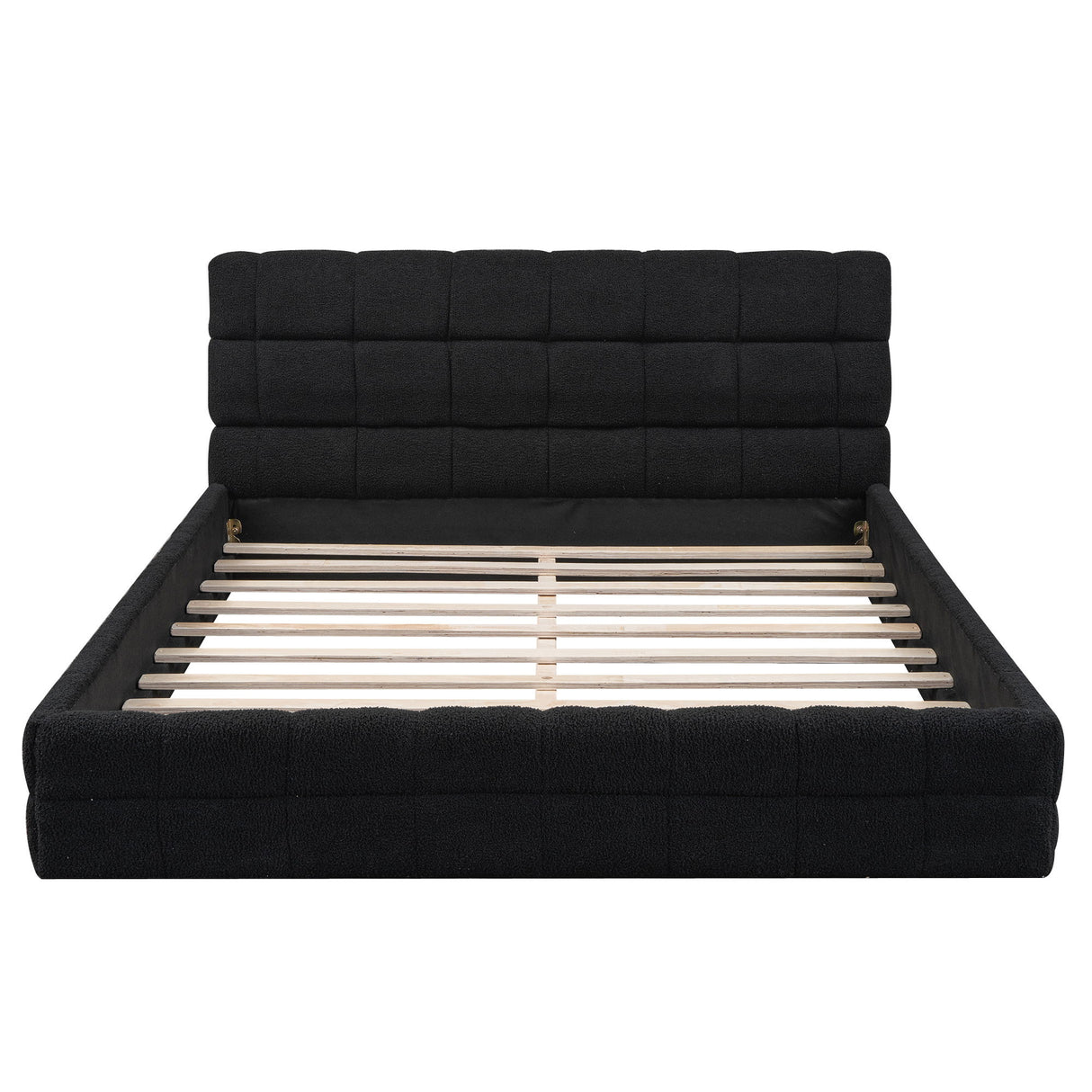Upholstered Platform Bed With Headboard
