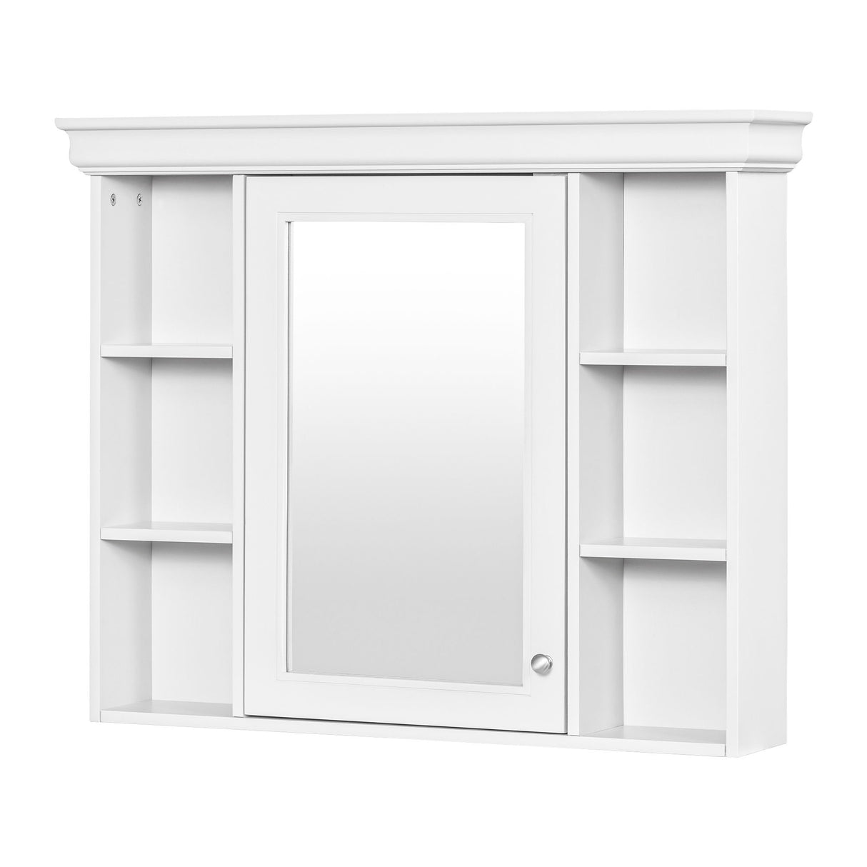 Bathroom Vanity With Medicine Cabinet, Storage Cabinet With 4 Drawers, Adjustable Shelf Mirror