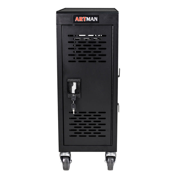 16 Bay Mobile School Charging Cart Station for Chromebook, Tablet and Laptop