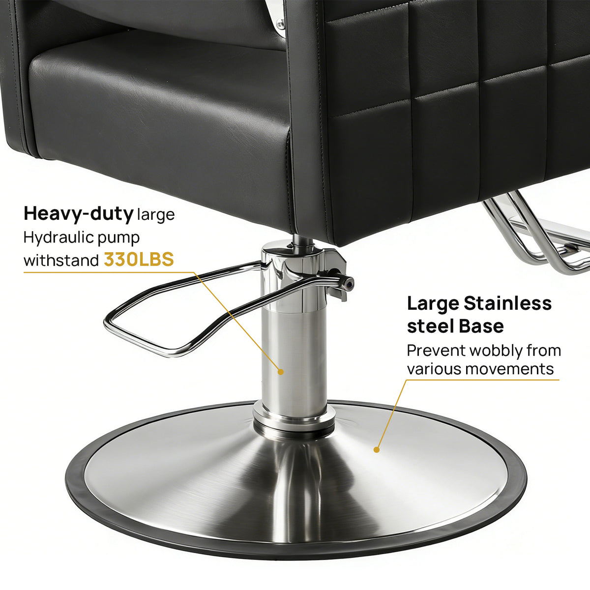 Black Salon Stylist Chair for Home