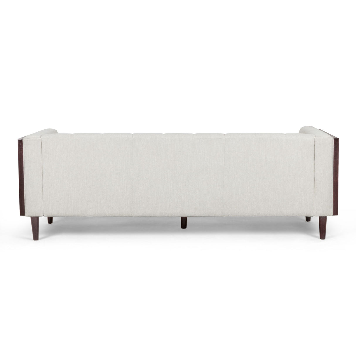 Contemporary Mid-Century Charm 3 Seater Sofa With Button Tufted Waffle Stitching
