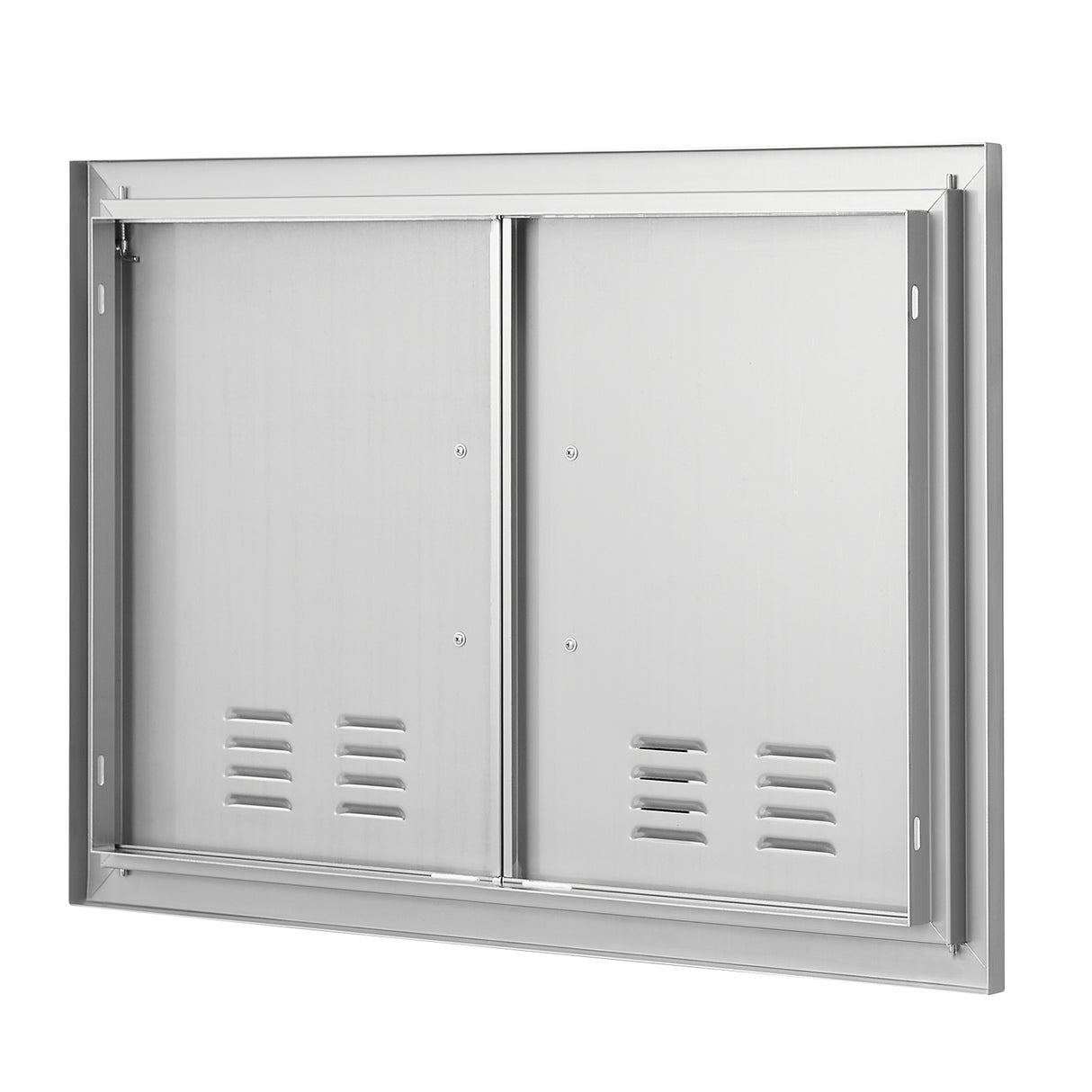 BBQ Access Door, 30W x 21H Inch Double Stainless Steel Outdoor Kitchen Door